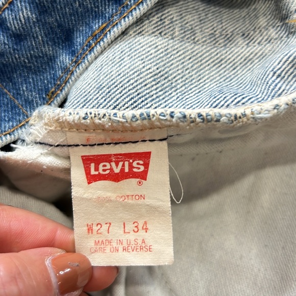 VTG ORANGE TAG LEVI’S WOMEN’S DENIM JEAN SZ 27 - Picture 6 of 7